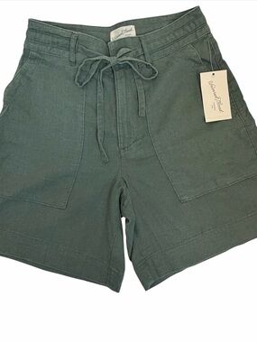 Universal Thread Green Linen Blend Shorts Size 2 NWT